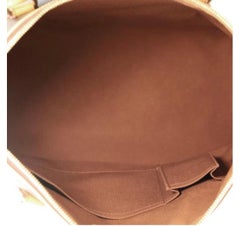 Louis Vuitton Horizontal Lockit Brown Monogram Canvas Satchel