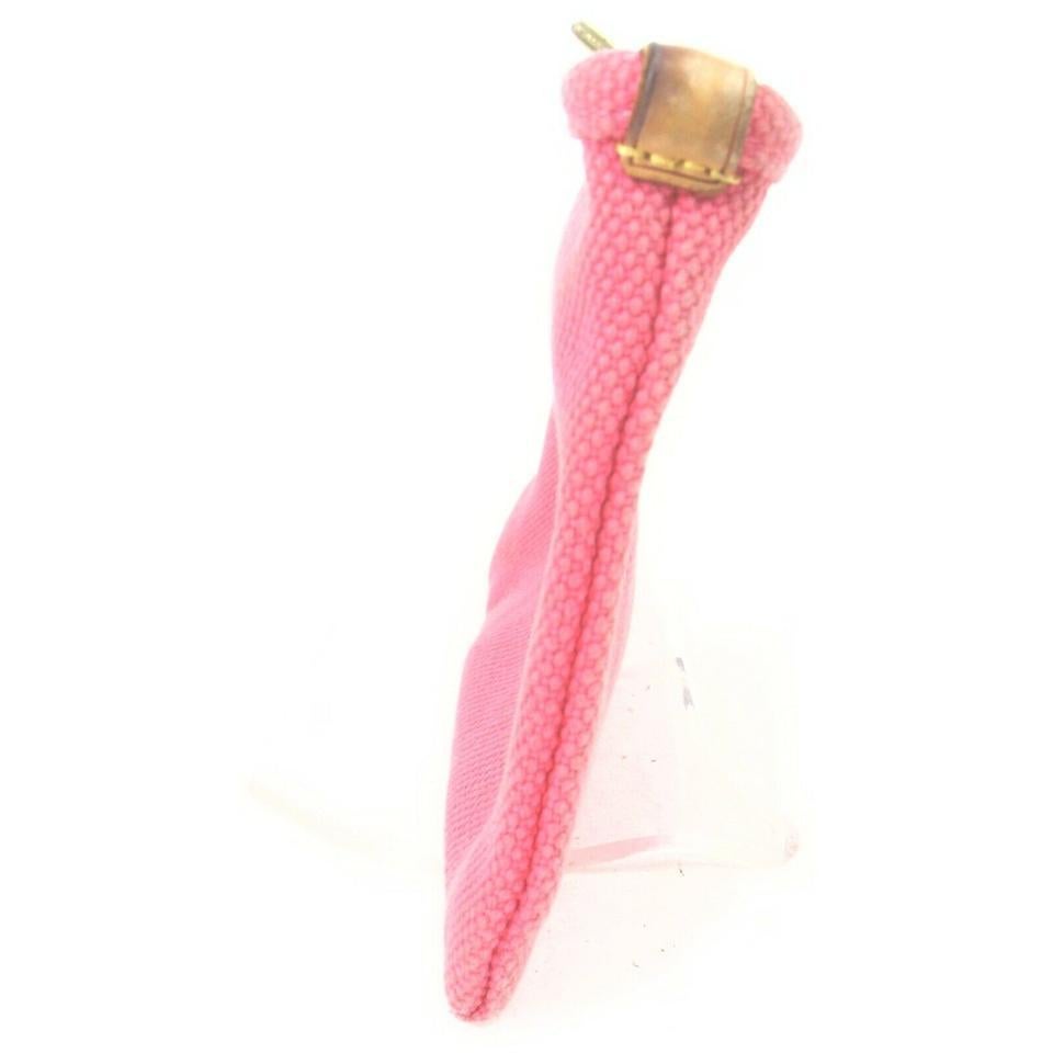 Louis Vuitton Hot Pink Antigua Pochette Platt PM Pochette Accessories 862415 For Sale 6