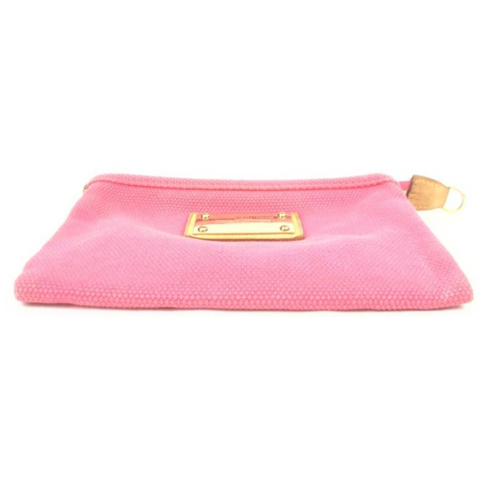 Louis Vuitton Hot Pink Antigua Pochette Platt PM Pochette Accessories 862415 For Sale 7