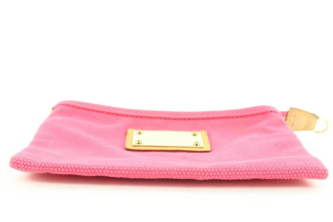 Louis Vuitton Hot Pink Antigua Pouch Bag 232185 For Sale 4