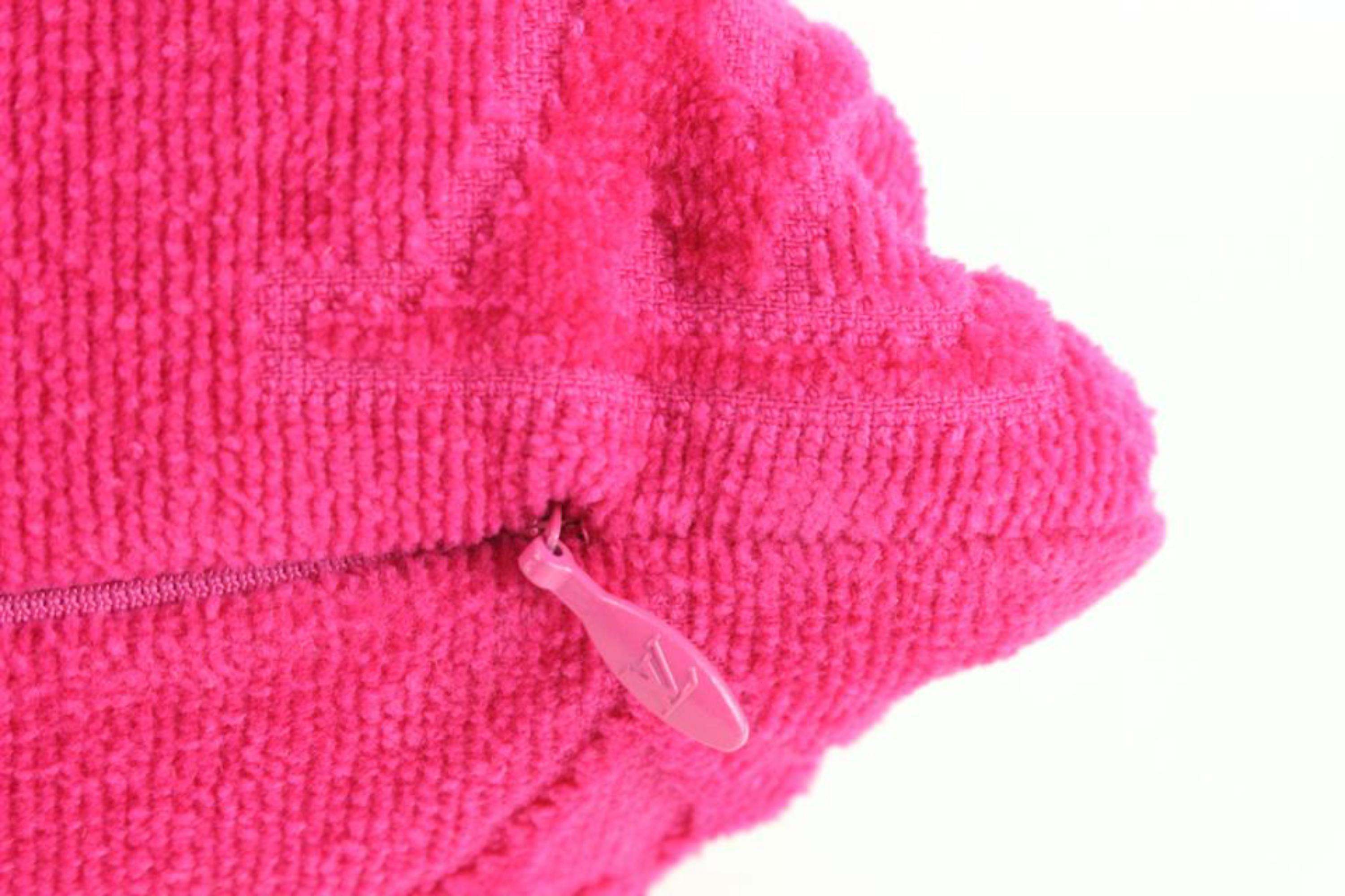 Louis Vuitton Hot Pink LVacation Fuchsia Monogram Beach Pillow 57lz55s 6