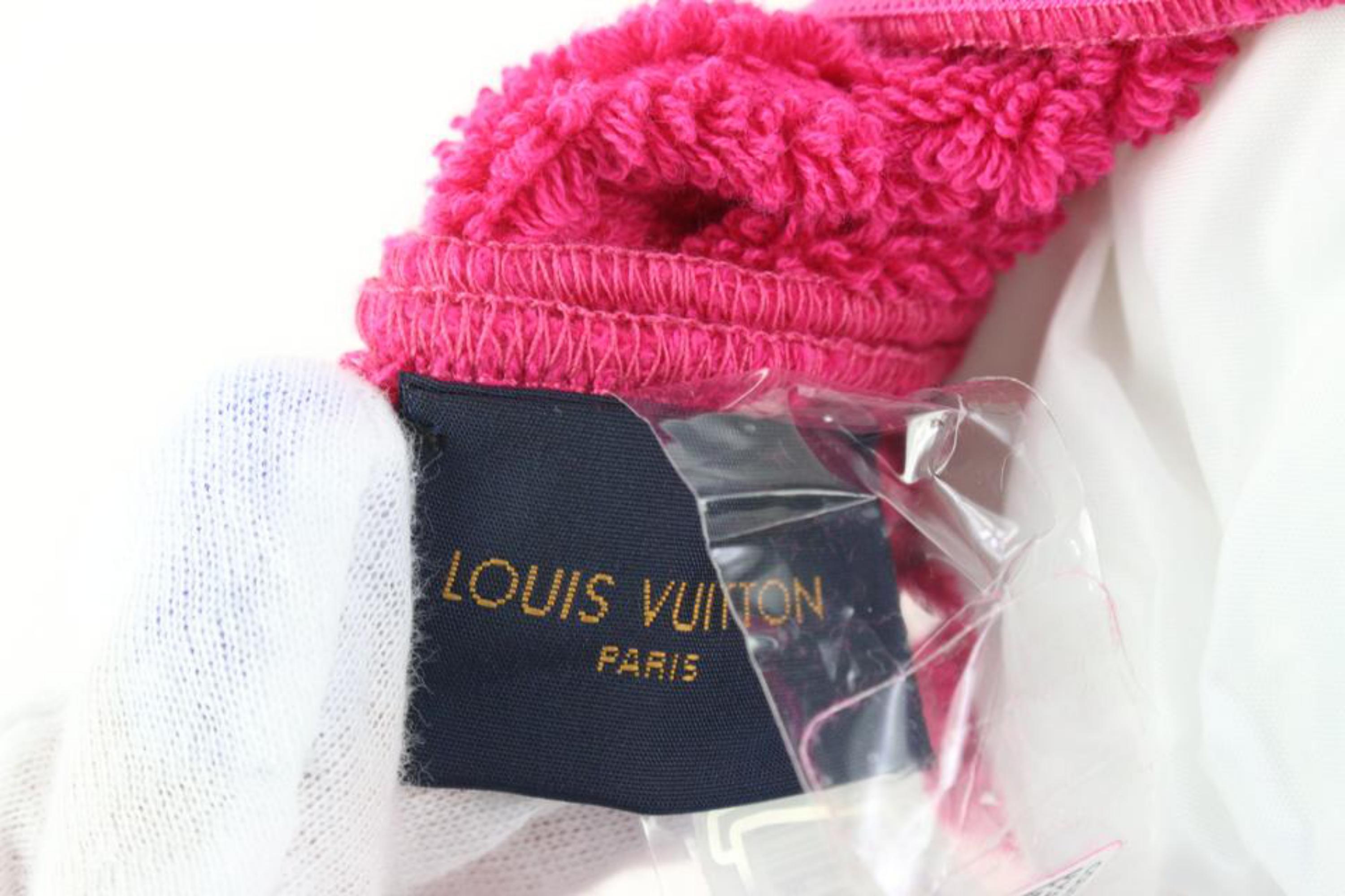 Louis Vuitton Hot Pink LVacation Fuchsia Monogram Beach Pillow 57lz55s 7