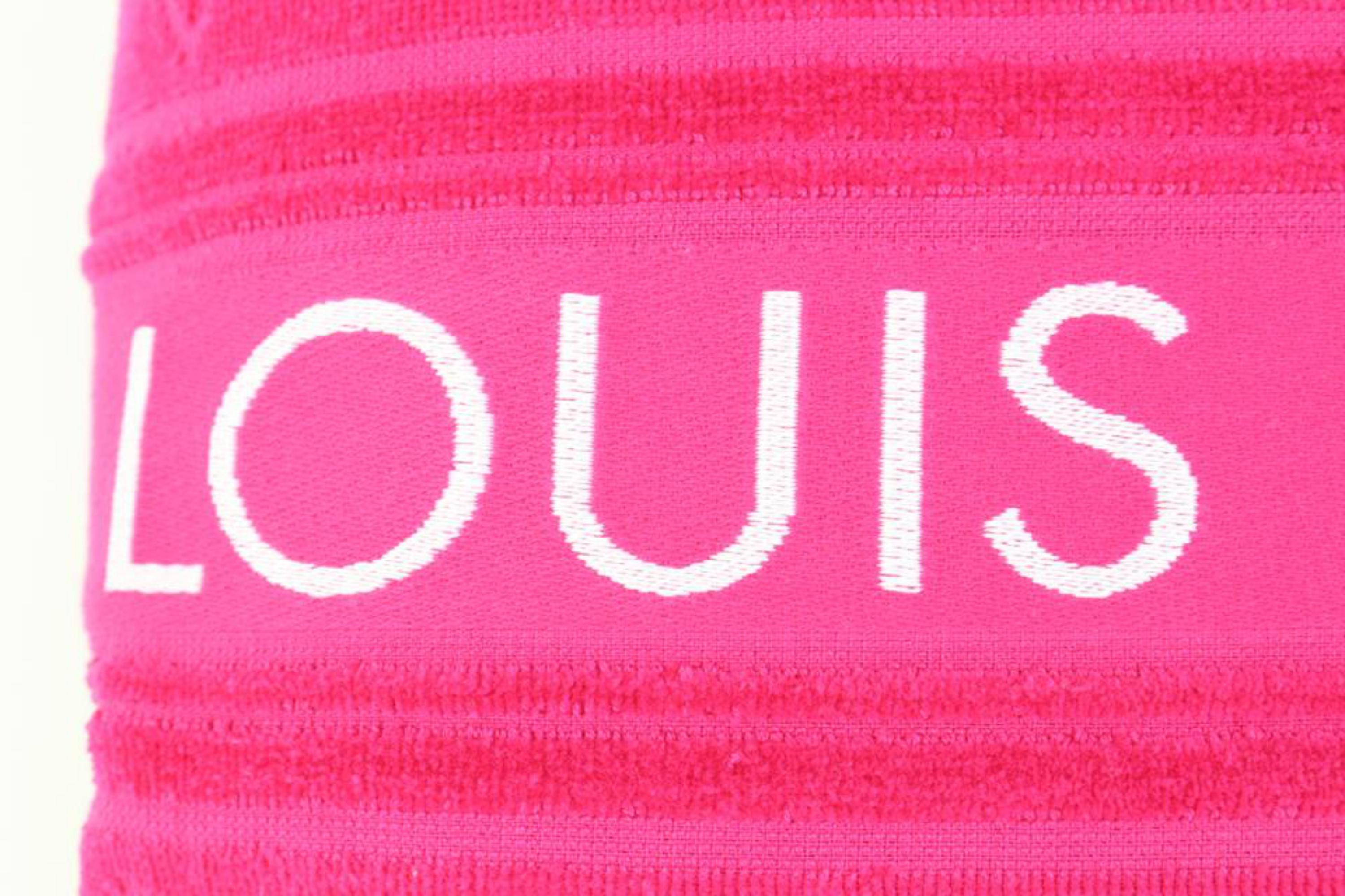 Louis Vuitton Hot Pink LVacation Fuchsia Monogram Beach Pillow 57lz55s 3