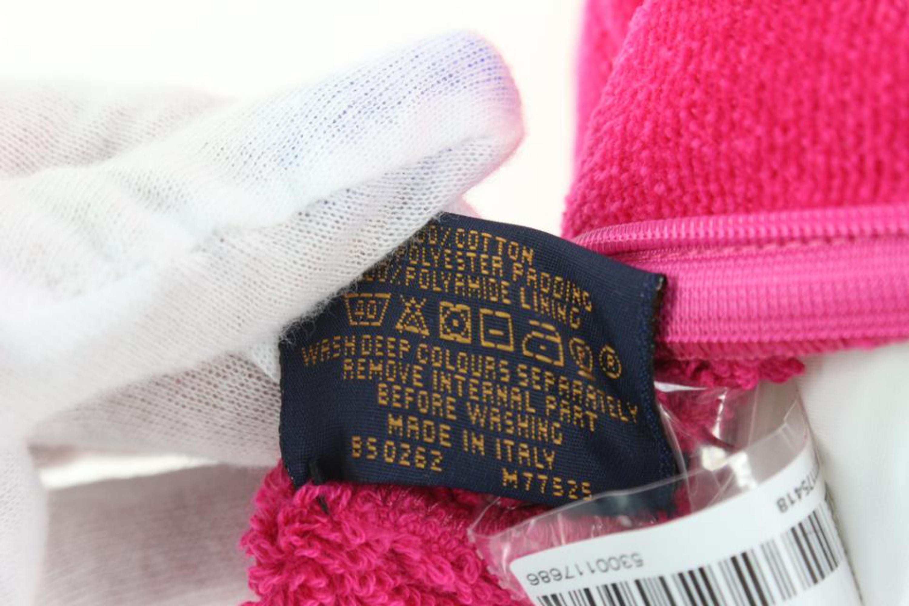 Louis Vuitton Hot Pink LVacation Fuchsia Monogram Beach Pillow 57lz55s 5