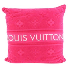 Louis Vuitton Hot Pink LVacation Fuchsia Monogram Beach Pillow 57lz55s