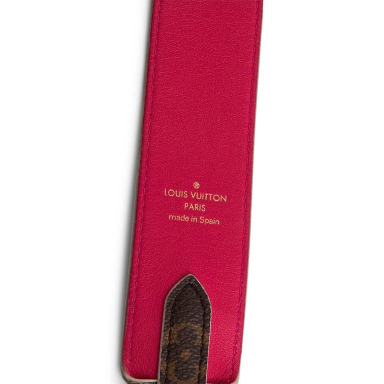 LOUIS VUITTON Monogram Bandouliere Shoulder Strap Red 1259136