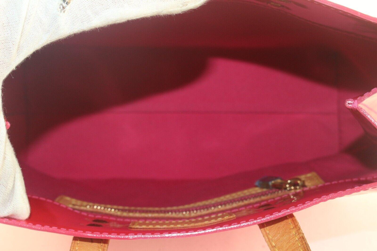 Louis Vuitton Hot Pink Monogram Vernis Rose Pop Reade Tote PM 5LK727K 6