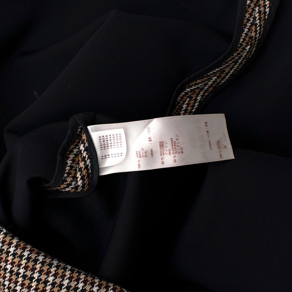 Women's or Men's Louis Vuitton Houndstooth Wool Sleeveless Dress - Size US 6