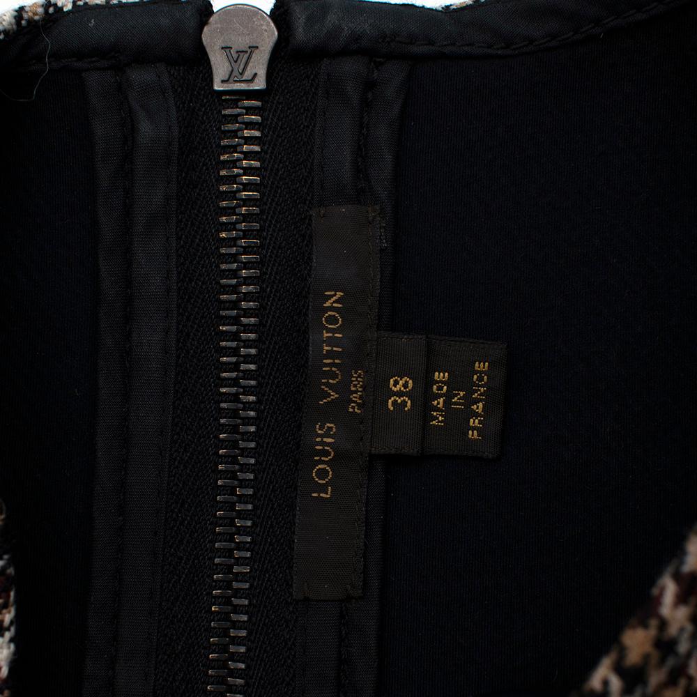 Louis Vuitton Houndstooth Wool Sleeveless Dress - Size US 6 3