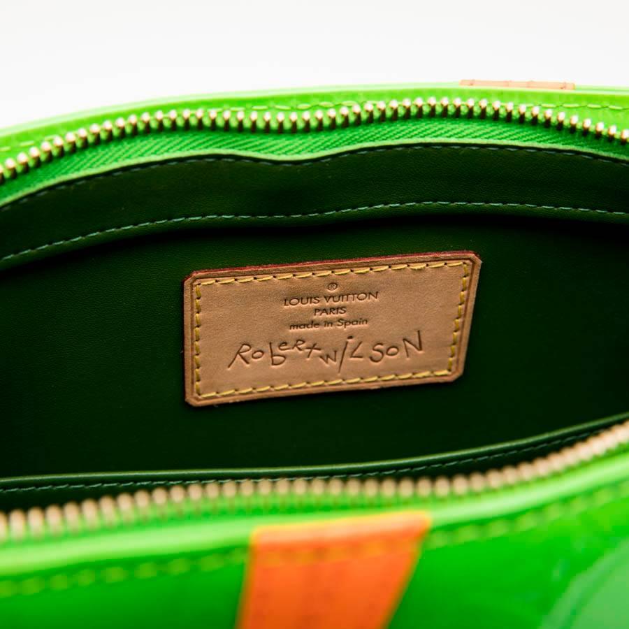 LOUIS VUITTON 'Houston' Bag in Fluo Green Monogram Patent Leather 6
