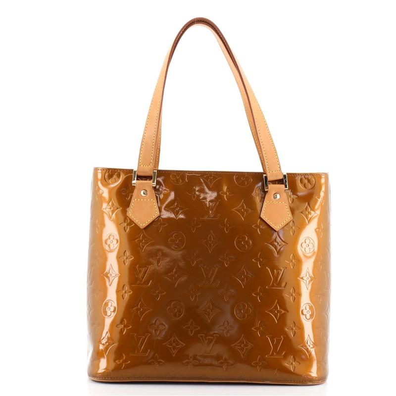 Brown Louis Vuitton Houston Handbag Monogram Vernis