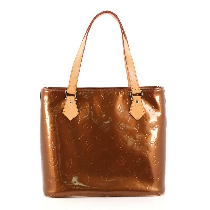 Louis Vuitton Houston Handbag Monogram Vernis In Good Condition In NY, NY
