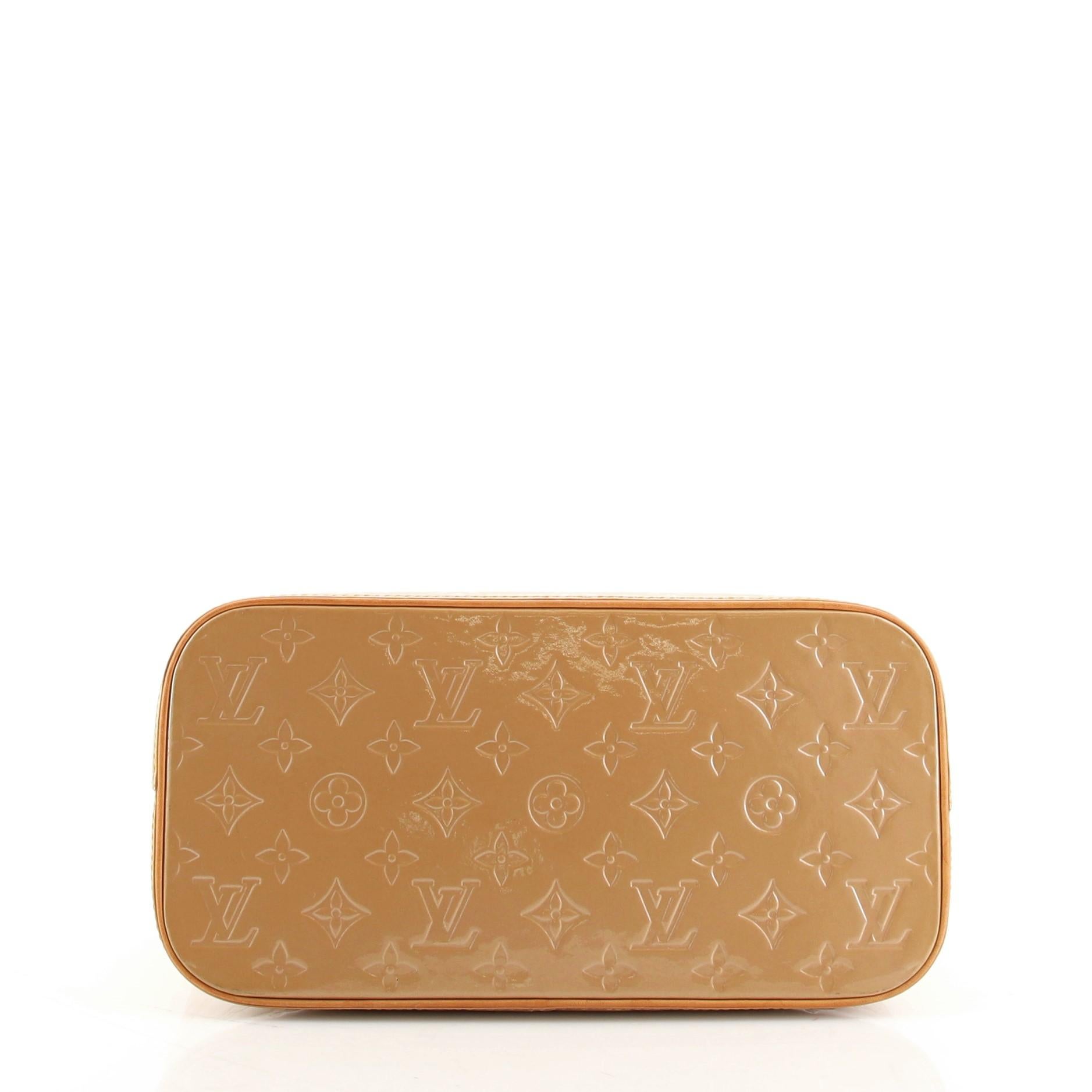 Brown Louis Vuitton Houston Handbag Monogram Vernis