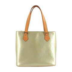 Louis Vuitton Houston Monogram Vernis 220519 Gris Coated Canvas Tote