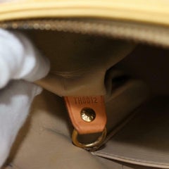 Louis Vuitton Houston Monogram Vernis 870262 Beige Patent Leather Tote