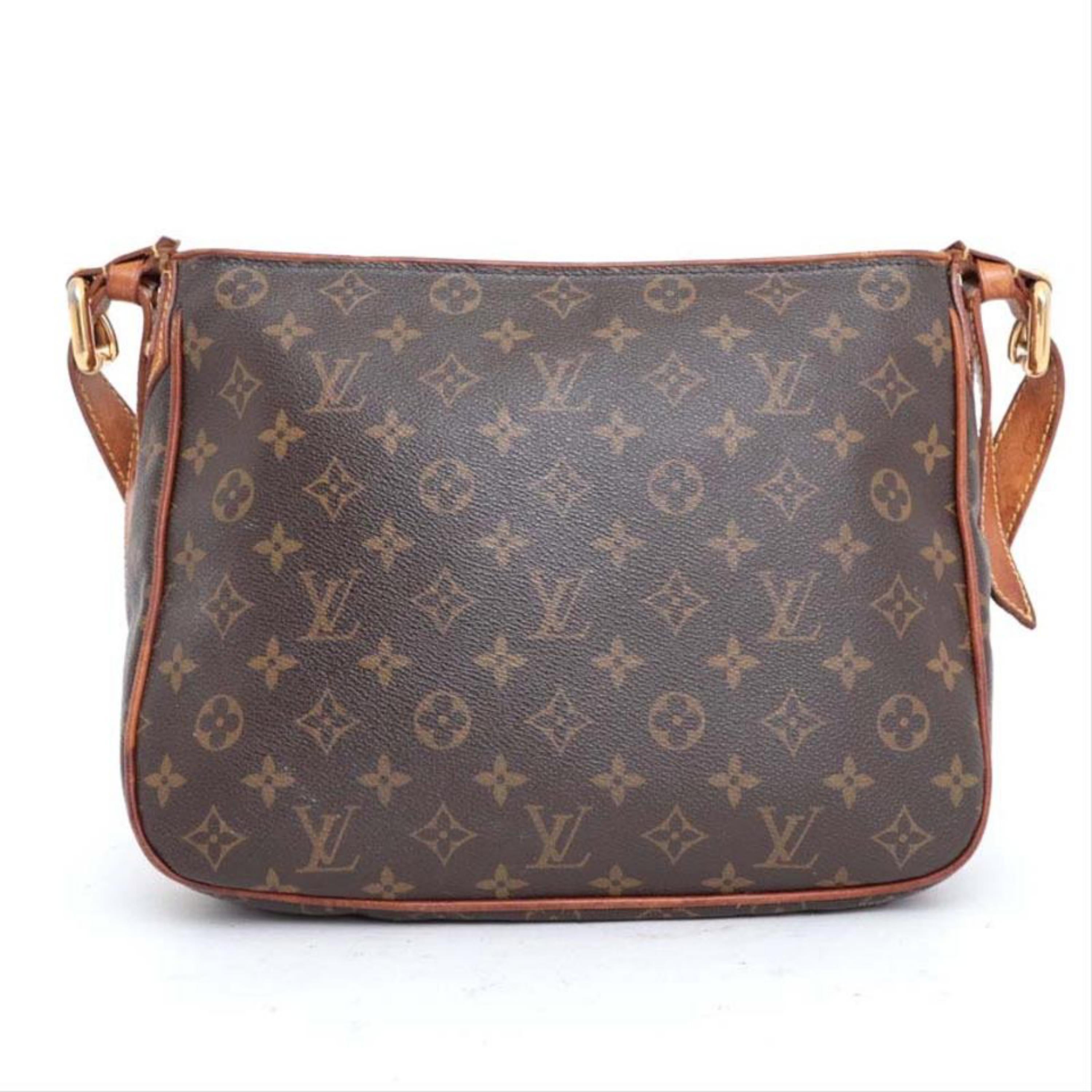 Louis Vuitton Hoxton Monogram Gm 230432 Brown Coated Canvas Messenger Bag For Sale 3