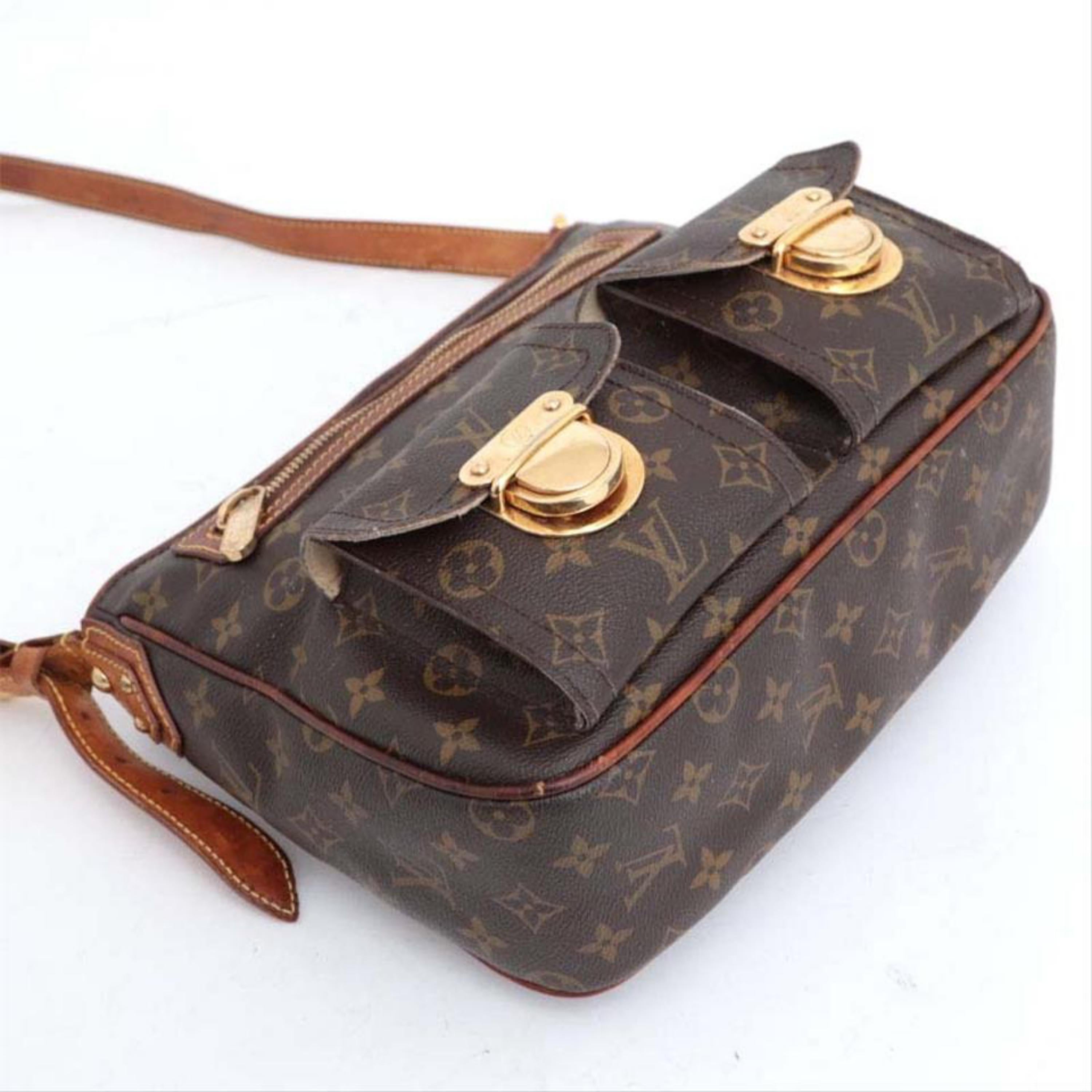 Louis Vuitton Hoxton Monogram Gm 230432 Brown Coated Canvas Messenger Bag For Sale 5