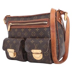 Vintage Louis Vuitton Hoxton Monogram Gm 230432 Brown Coated Canvas Messenger Bag