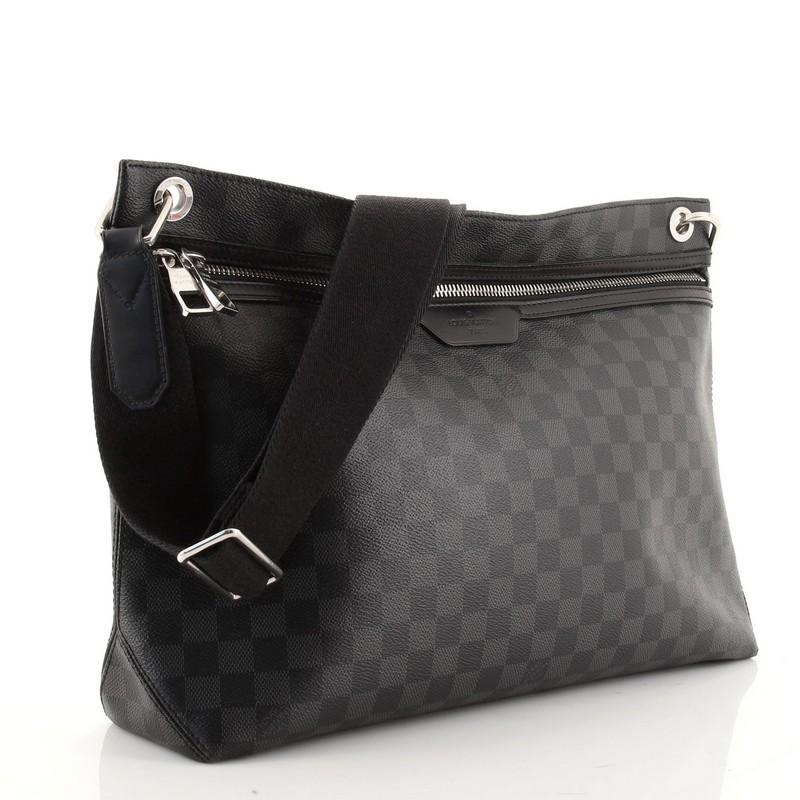 Black Louis Vuitton Hunter Handbag Damier Graphite