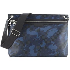 Louis Vuitton Hunter Handbag Limited Edition Camouflage Damier Cobalt