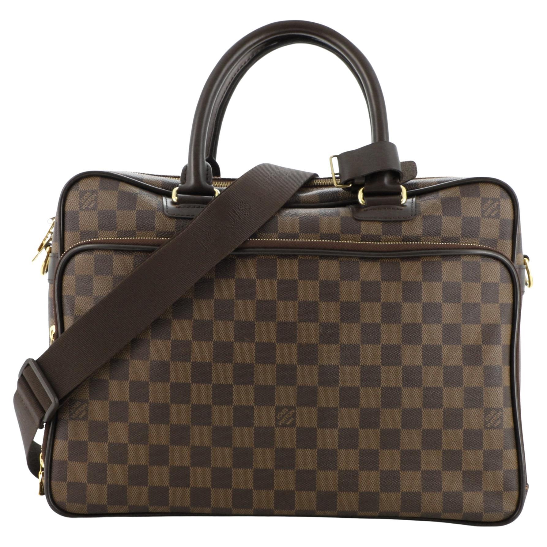 Louis Vuitton Icare Travel Bag in Damier Ebene Canvas and Smooth Leather