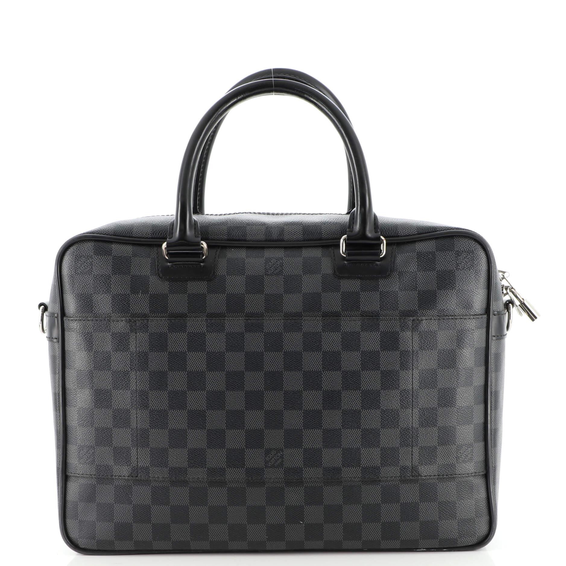 Black Louis Vuitton Icare Laptop Bag Damier Graphite
