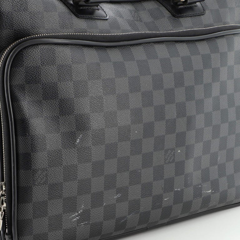 Louis Vuitton Lv man bag icare document bag Damier graphite