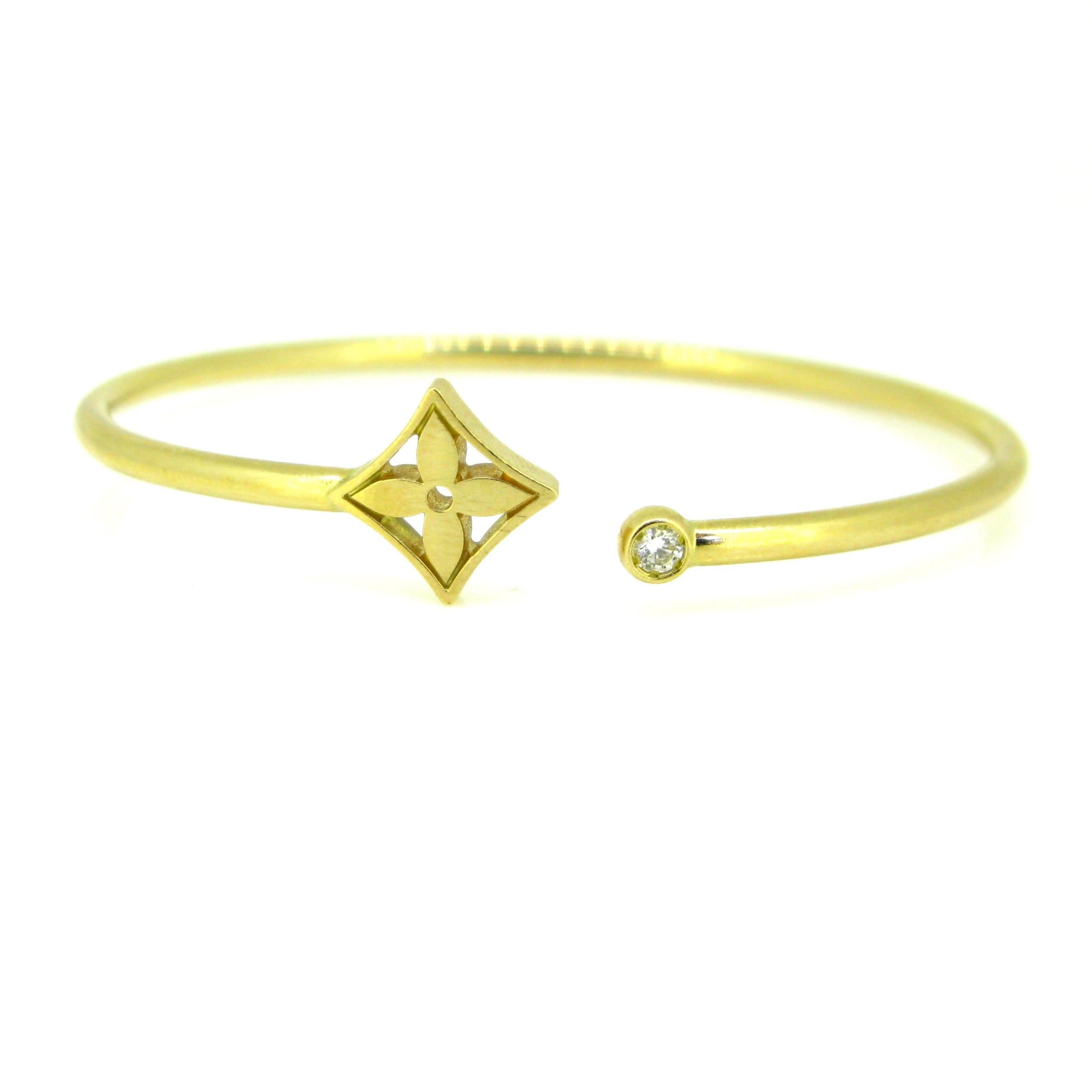 Louis Vuitton Gold Bangle Bracelet at 1stDibs