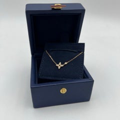 Louis Vuitton Idylle Blossom 18k Pink Gold Pavé Diamond Monogram Flower Necklace