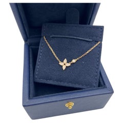 Louis Vuitton Idylle Blossom 18k Pink Gold Pavé Diamond Monogram Flower Necklace