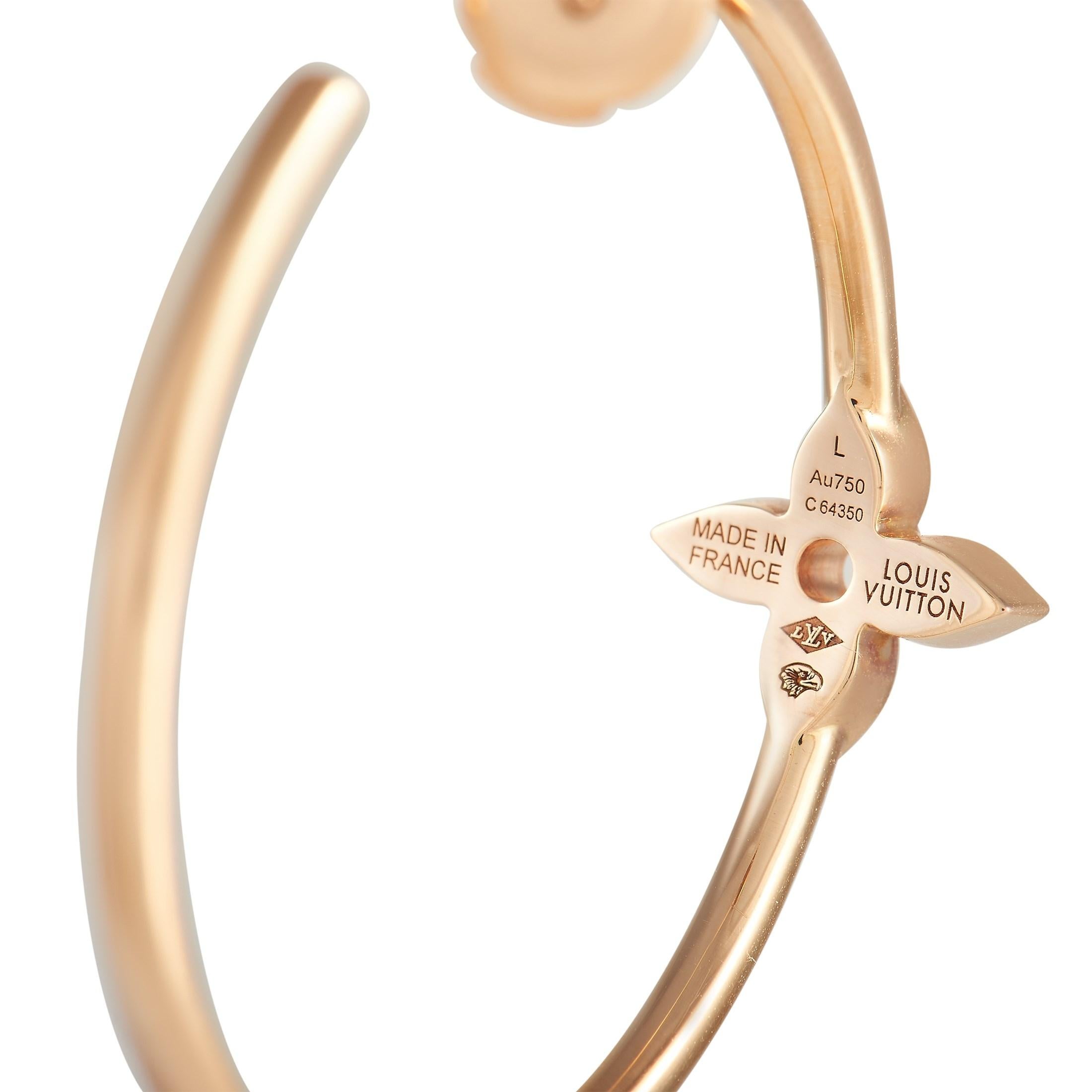 lv hoop earrings with diamonds