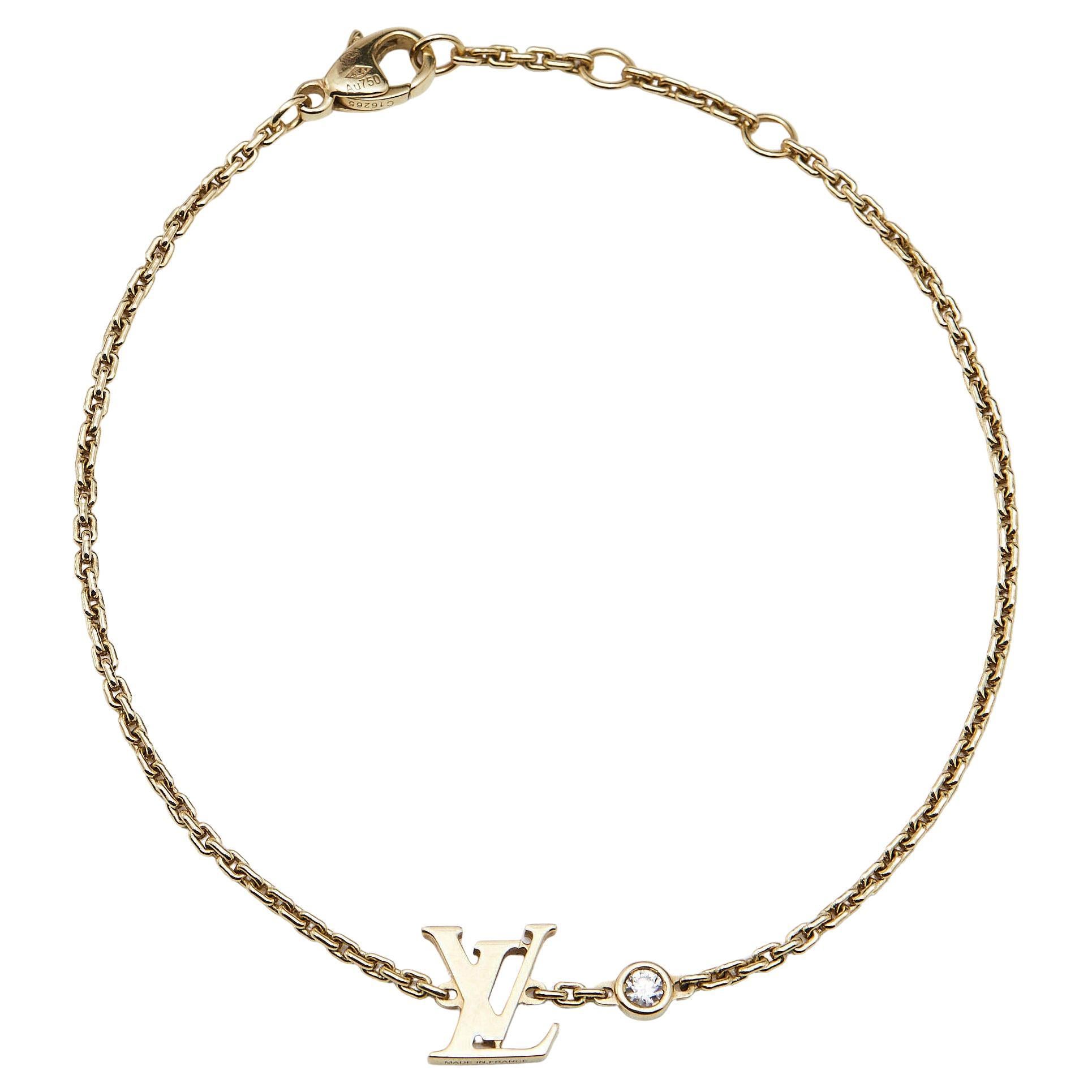 Louis Vuitton Idylle Blossom Diamond 18k Yellow Gold Bracelet