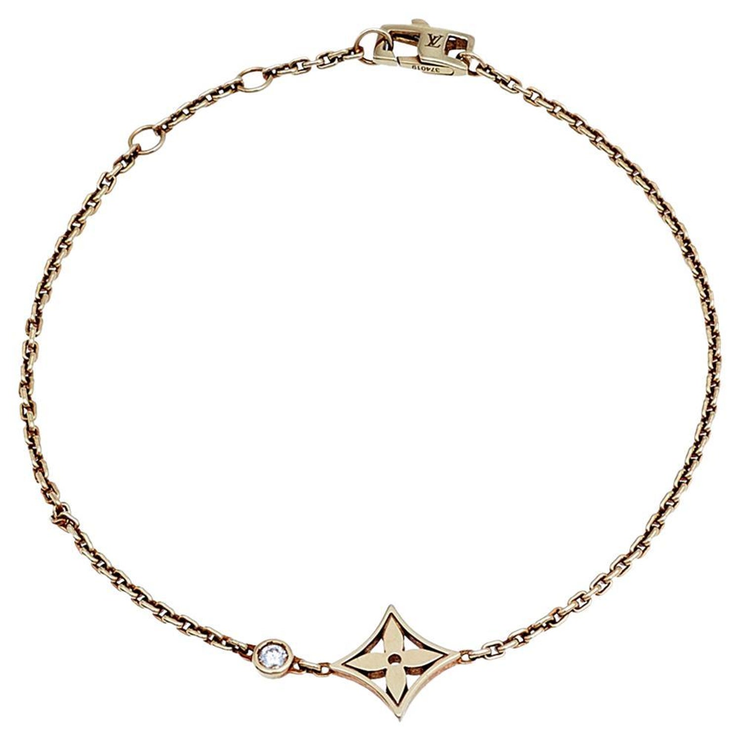 Louis Vuitton Rose Gold and Diamond Pave Idylle Blossom Twist Bracelet For  Sale at 1stDibs