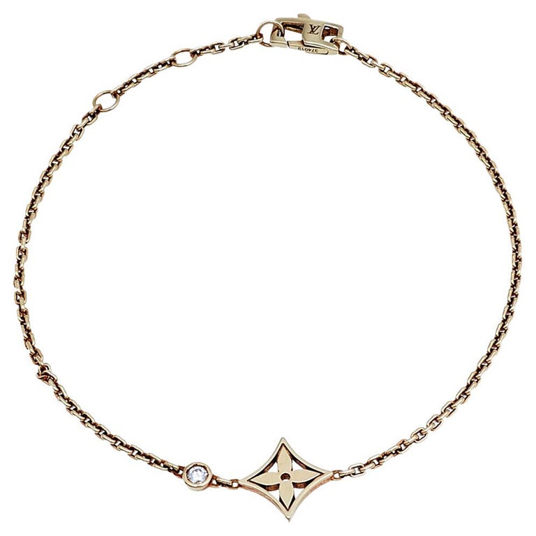 Louis Vuitton Bracelet Brass Les Stars Blossom BB 750 WG Onyx Diamond