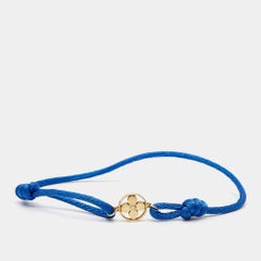Louis Vuitton Idylle Blossom Diamond 18k Yellow Gold Cord Bracelet