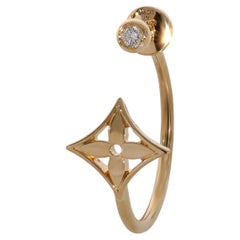 Louis Vuitton Idylle-Blumen-Diamant-Ohrring aus 18 Karat Gelbgold 0,04 Karat