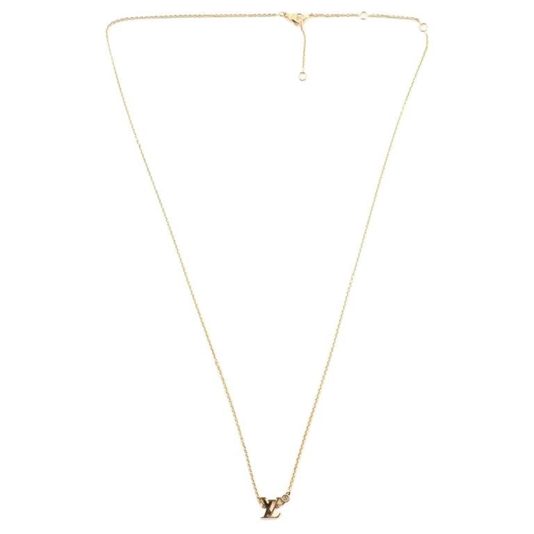 Louis Vuitton Color Blossom Necklace in 18K Yellow Gold 0.02 CTW For Sale  at 1stDibs