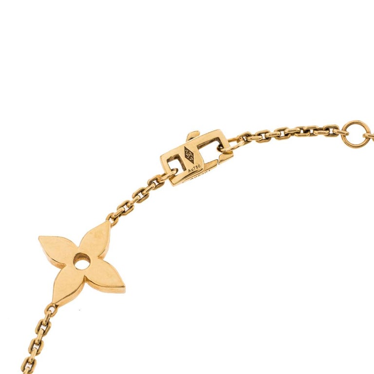 Louis Vuitton 18K Yellow Gold Idylle Blossom Bracelet  Yellow gold bangle,  18k gold jewelry, Blossom bracelet