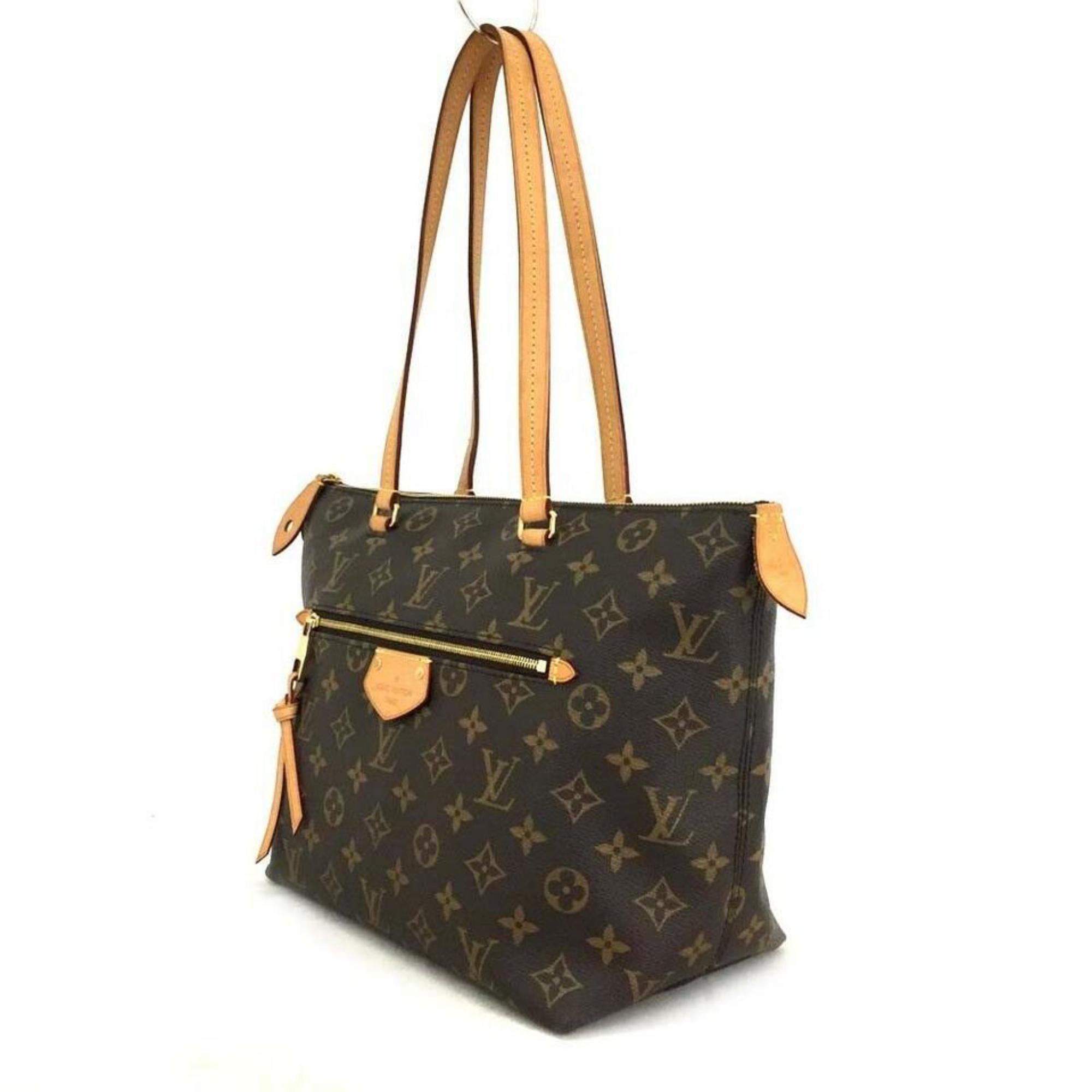 LOUIS VUITTON Iena PM Monogram Canvas Shoulder Bag Brown