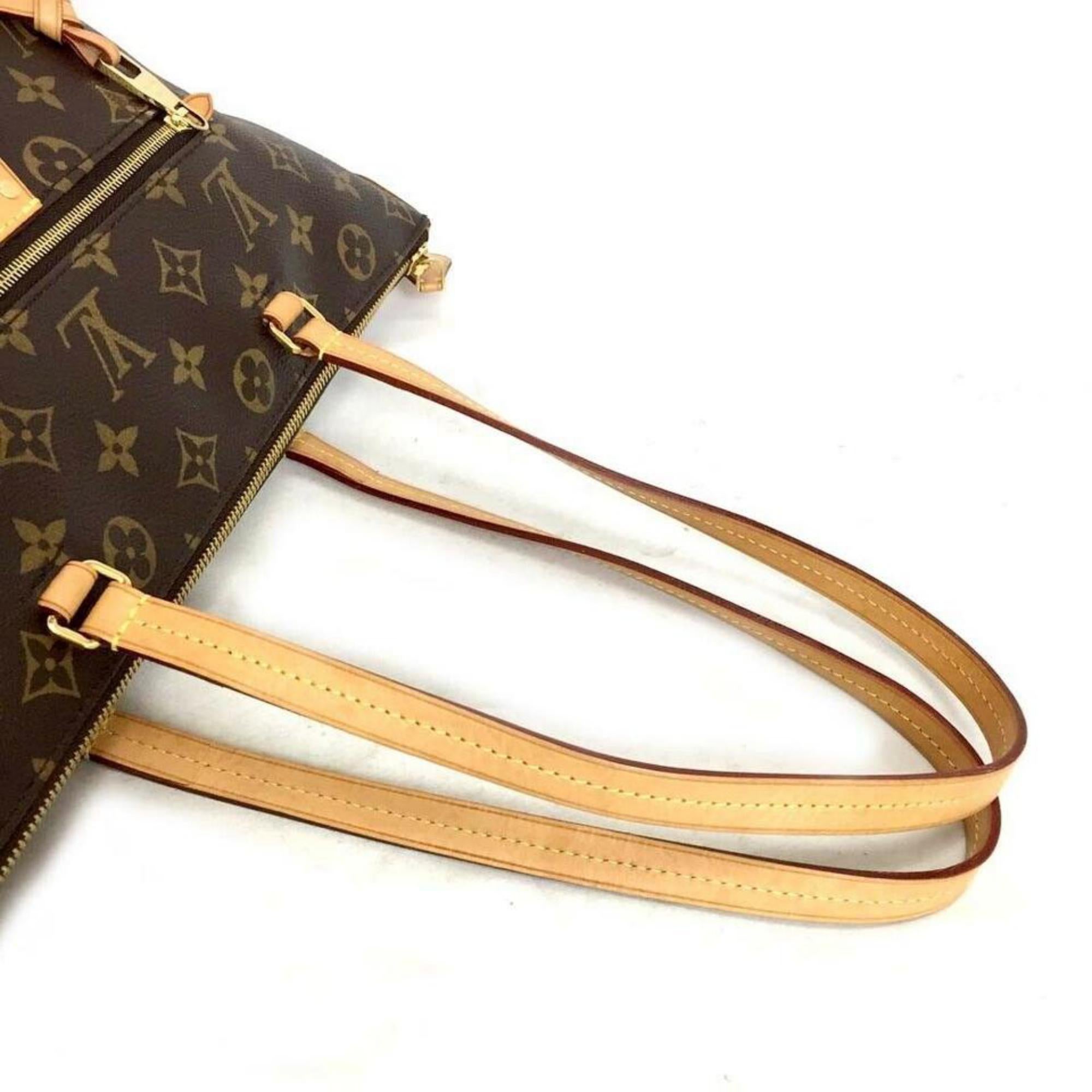 Women's Louis Vuitton Iena Monogram Pm Zip Tote 870371 Brown Coated Canvas Shoulder Bag For Sale