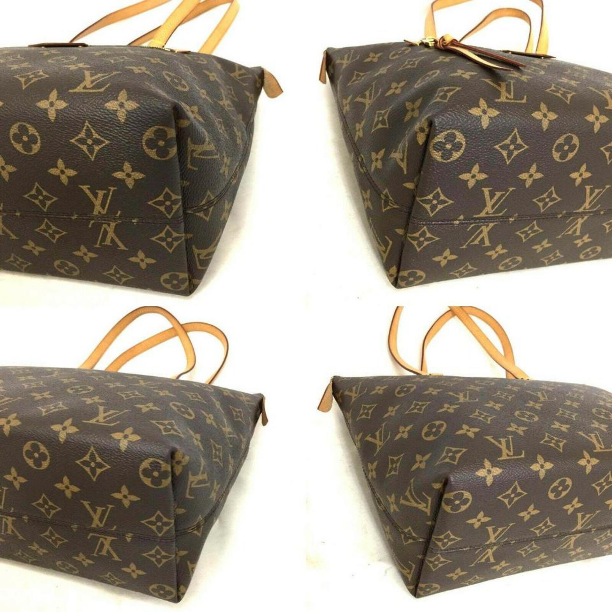Louis Vuitton Iena Monogram Pm Zip Tote 870371 Brown Coated Canvas Shoulder Bag For Sale 2