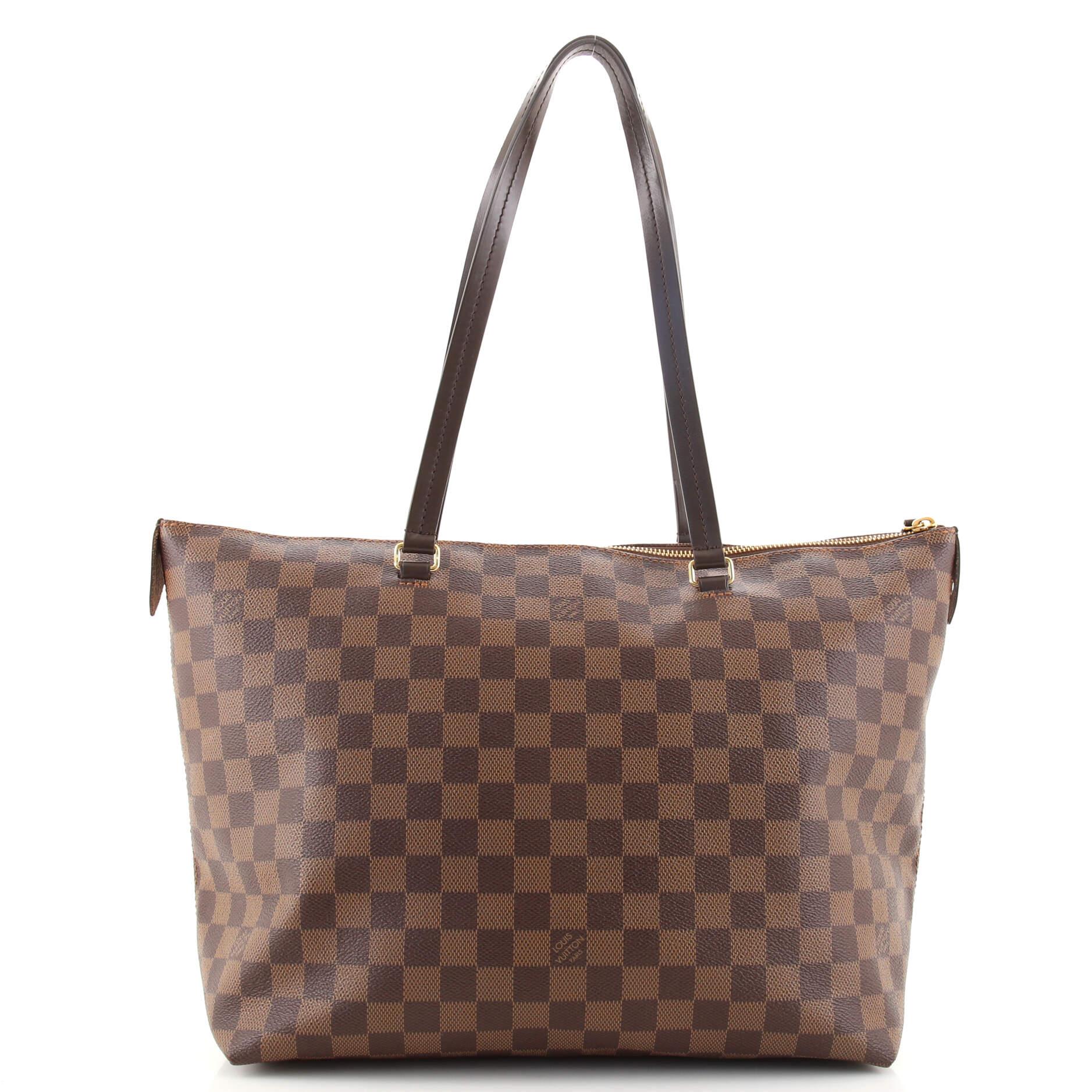 Brown Louis Vuitton Iena Tote Damier MM