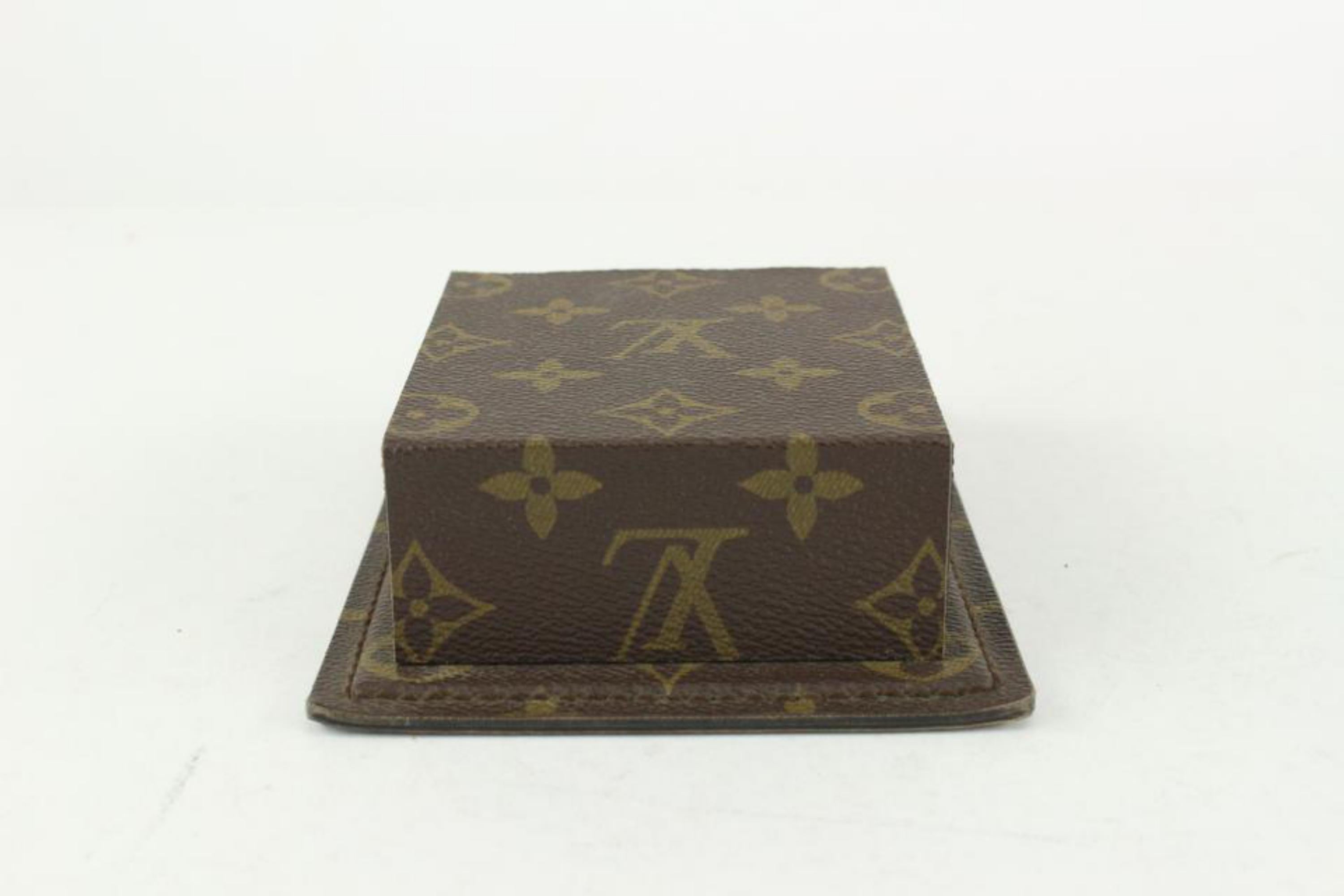 Louis Vuitton Impossible Find Monogram Desk Top Organizer 1122lv12 In Excellent Condition For Sale In Dix hills, NY
