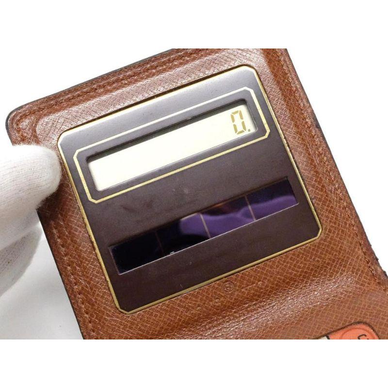 Louis Vuitton Impossible Find Monogram Pocket Calculator 240165 For Sale 4