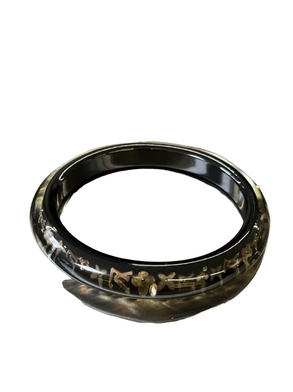 Women's or Men's Louis Vuitton Inclusion Monogram Bangle Bracelet For Sale