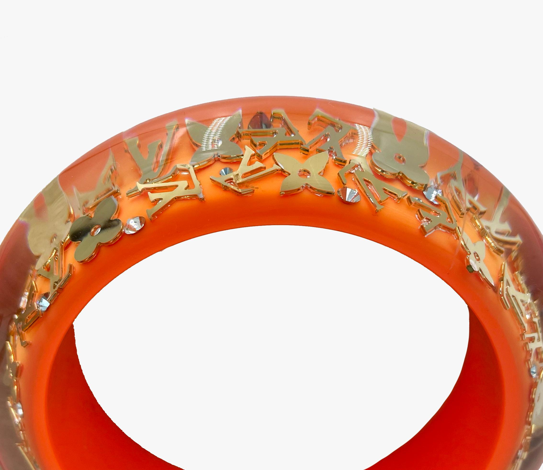 Art Déco Bracciale bangle arancione 