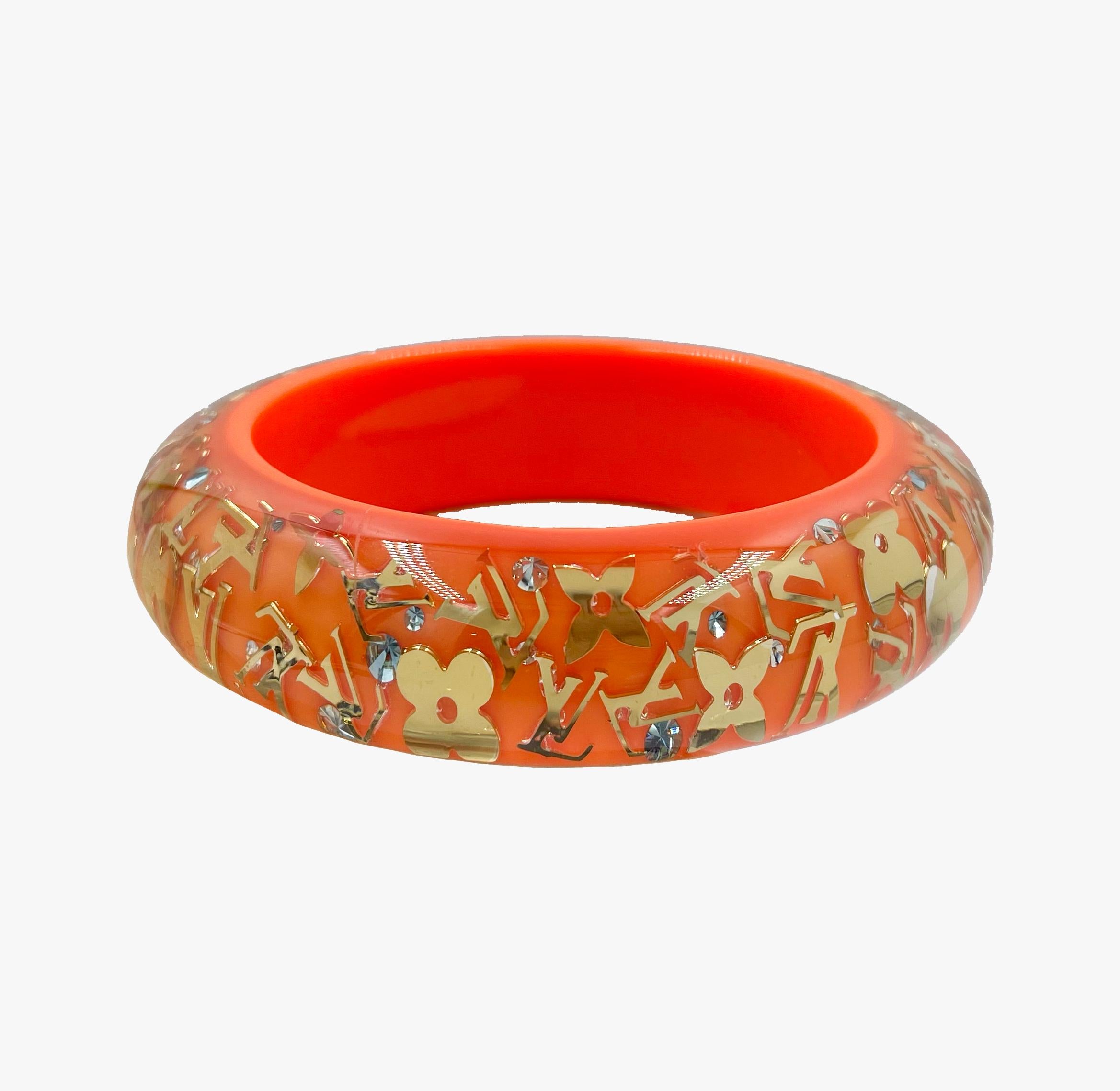 Bracciale bangle arancione 