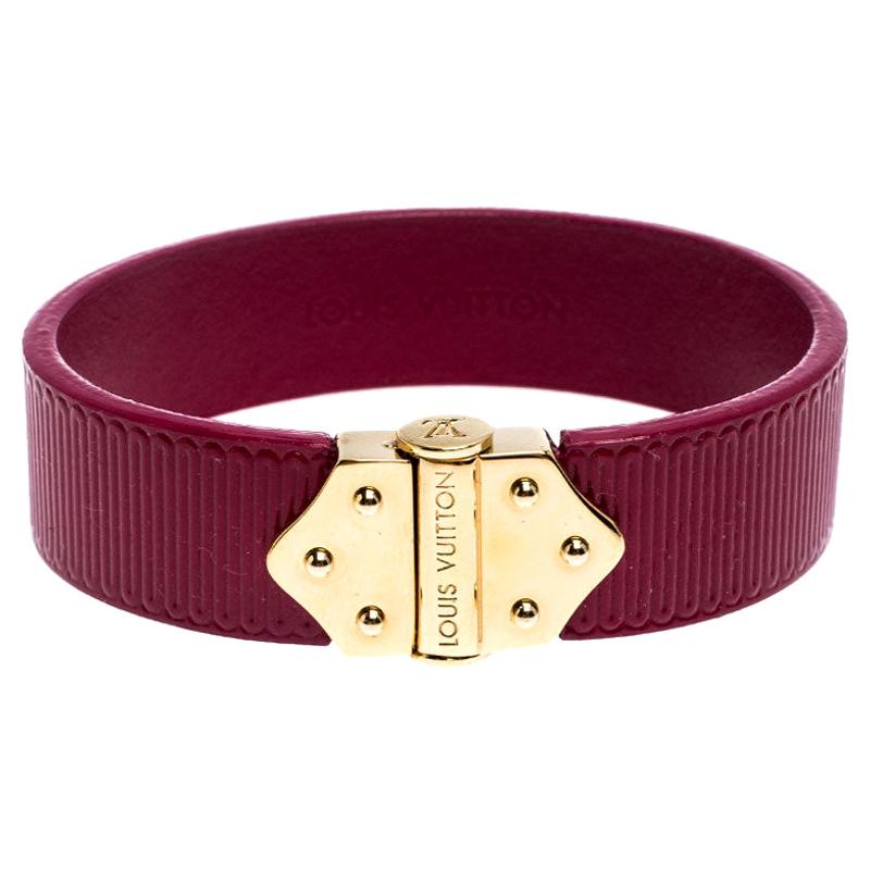 Louis Vuitton Indian Rose Epi Leather Spirit Bracelet 17CM