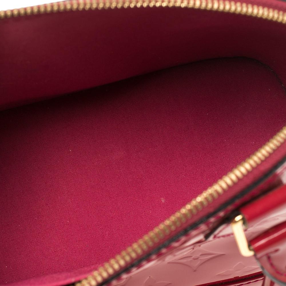Louis Vuitton Indian Rose Monogram Vernis Alma BB Bag 1