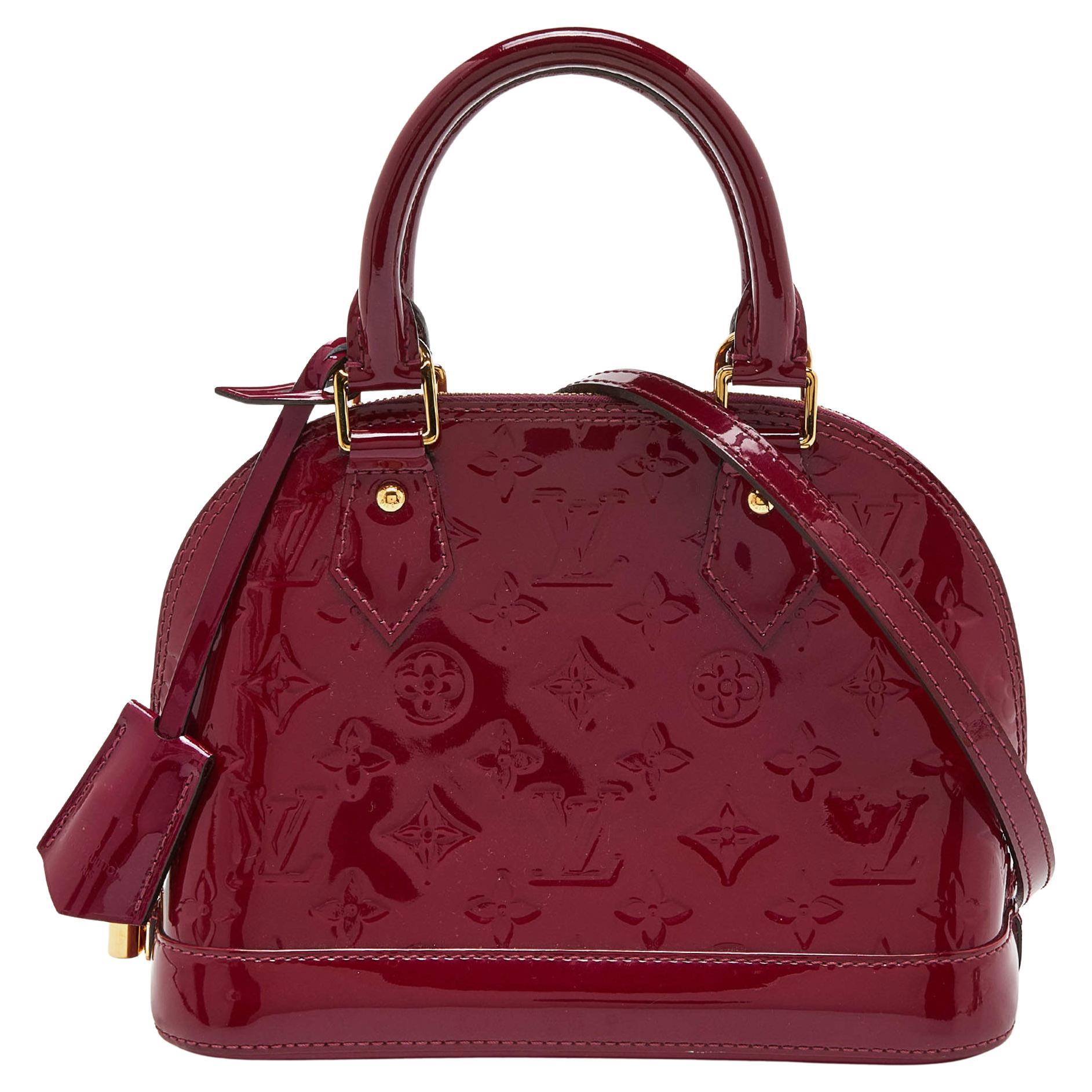 Red Vernis Louis Vuitton Alma Bag circa 2008 For Sale at 1stDibs
